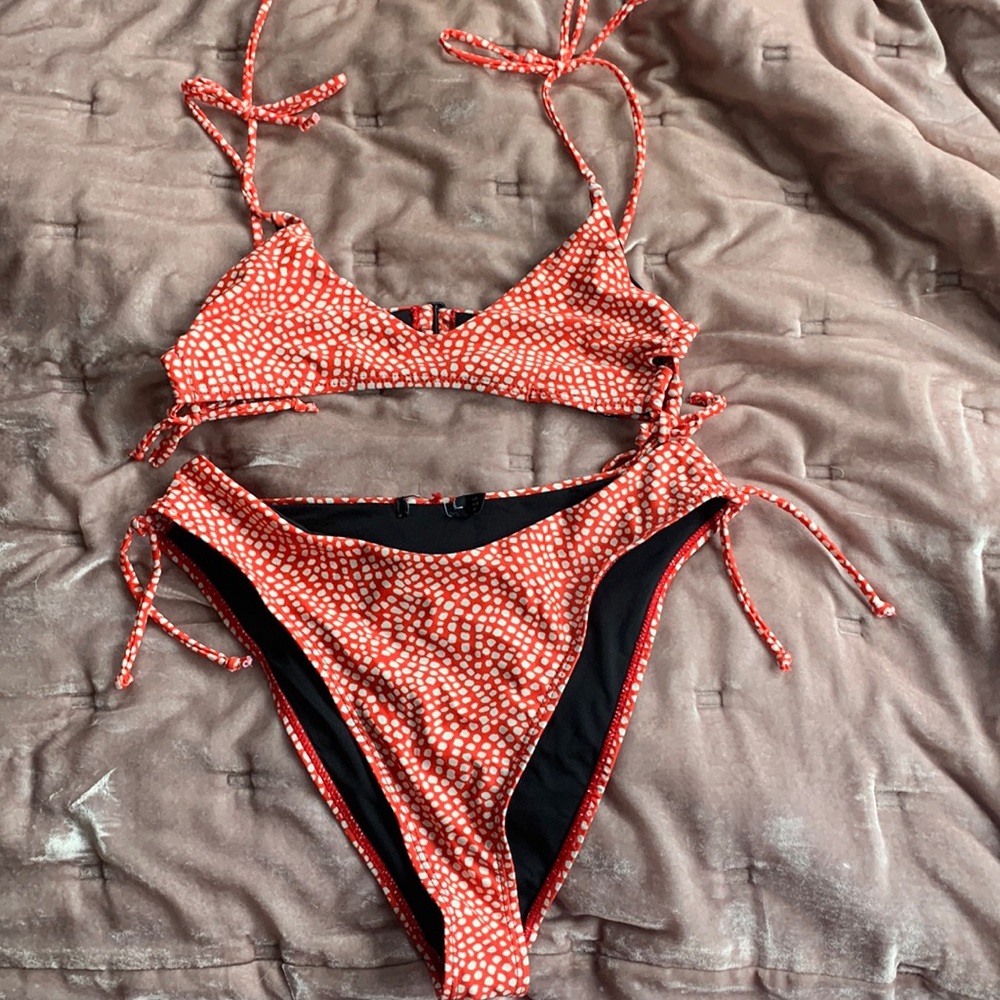 orange bikini